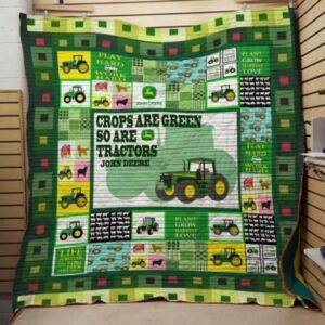 Play Hard Word Hard Farm Quilt Blanket  Quilt